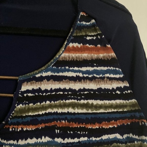 Multicolor top whit attached jacket - Picture 3 of 3